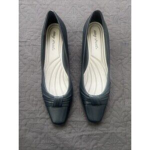 Easy Street Waive Square Toe Pump SZ 12M Kitten Block Heel KWOB Preppy Chic Cute